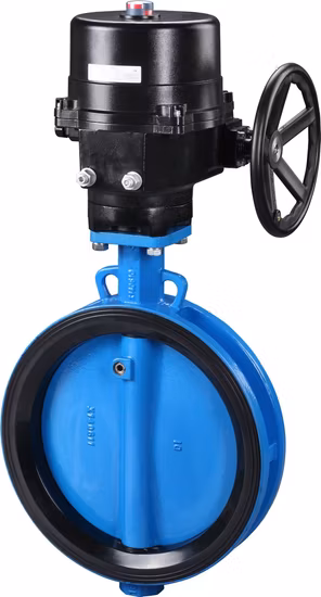 China Factory Directly Supply 2/4/6/8/10/12 Inch Electric Actuator Wafer Type Butterfly Valve with Pneumatic Actuator