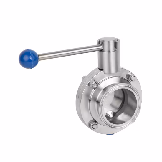 Stainless Steel Sanitary Union-Union Ends Butterfly Valves