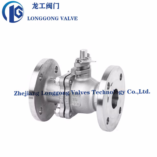 API&ASME&DIN&JIS Stainless Steel CF8m / CF8 / Wcb 2PC Floating Flange Ball Valve