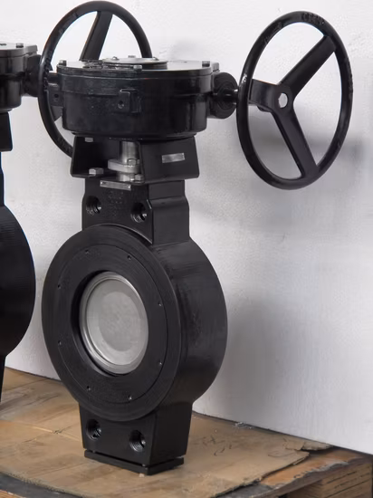 China Offset/Eccentric High Performance Butterfly Valve Soft Seat with Actuator